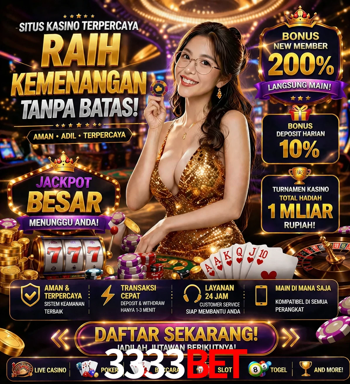 Roleta e blackjack 3333bet